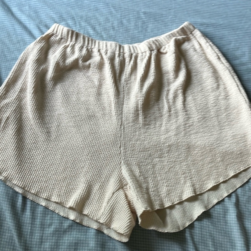 Cream Boho shorts